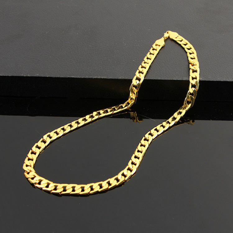 men's flat side NK necklaces