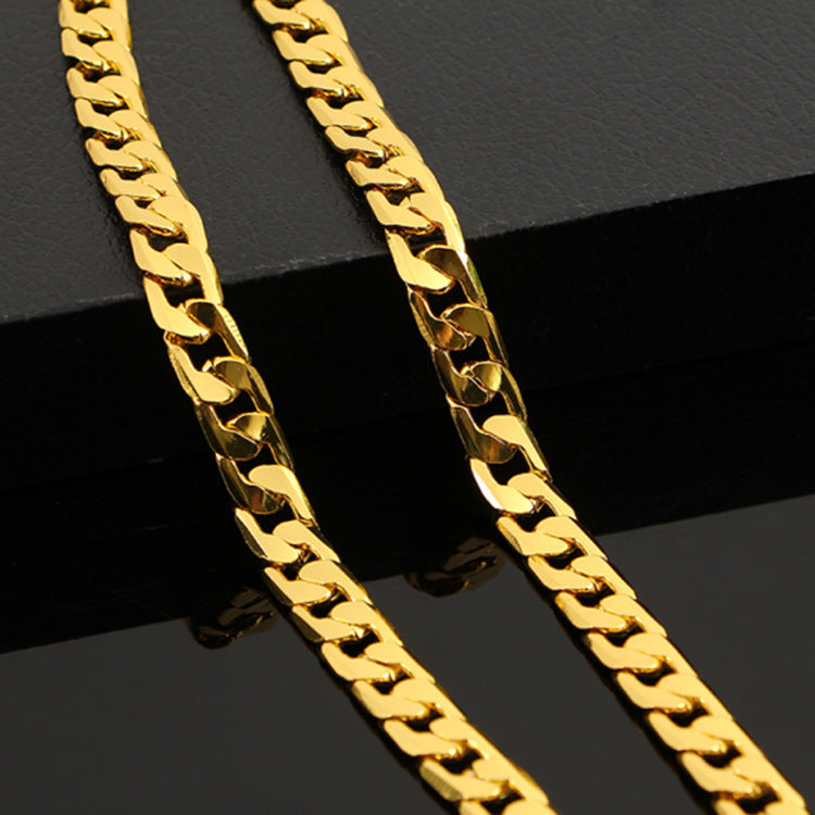 men's flat side NK necklaces