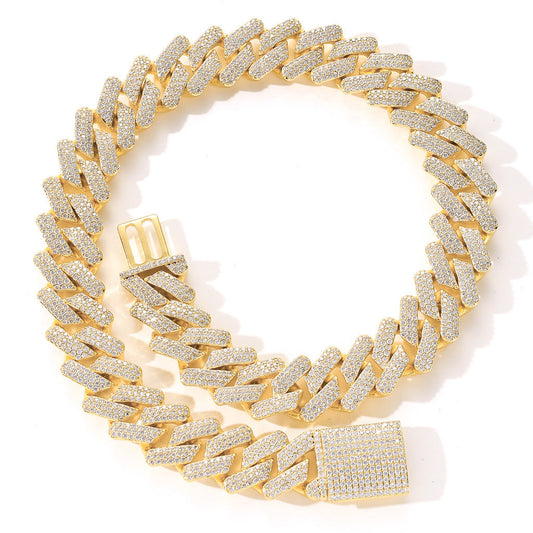 zircon hip hop necklace